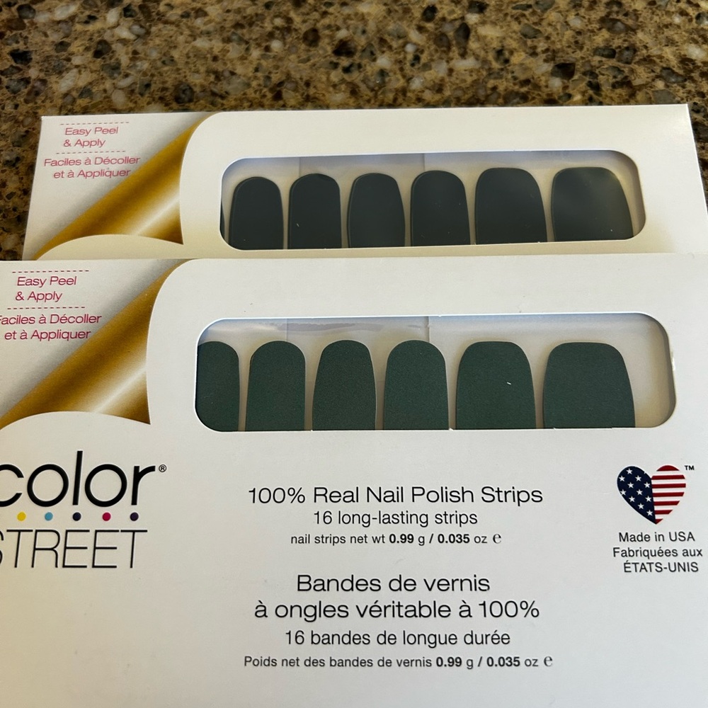 Color Street Nail Polish Strips in Green- Aquatic Behavior, Slate of Mind